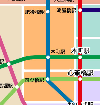 肥後橋・本町・四ツ橋エリア