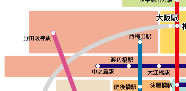 西梅田・堂島・福島・中之島エリア